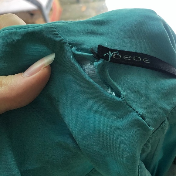 Bebe Open-Back Silk Fairy Halter Dress - Picture 5 of 8